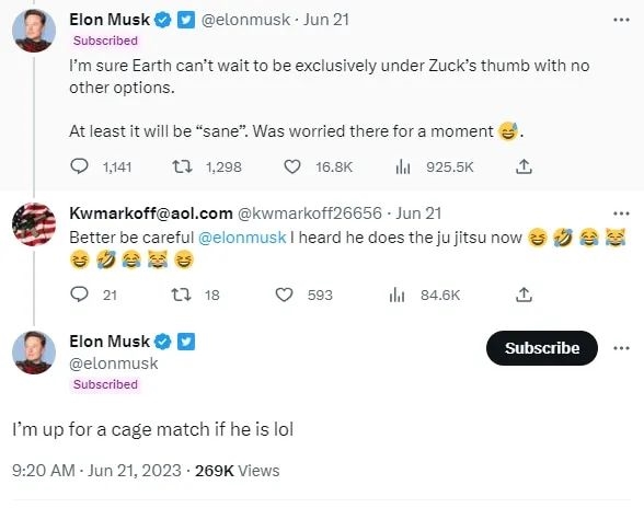 馬斯克、扎克伯格約架！超級富豪為啥“以命相搏”？