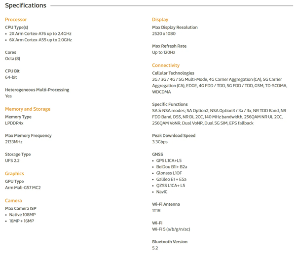 聯(lián)發(fā)科悄然上架天璣6300：主頻2.4GHz、最高支持一億像素