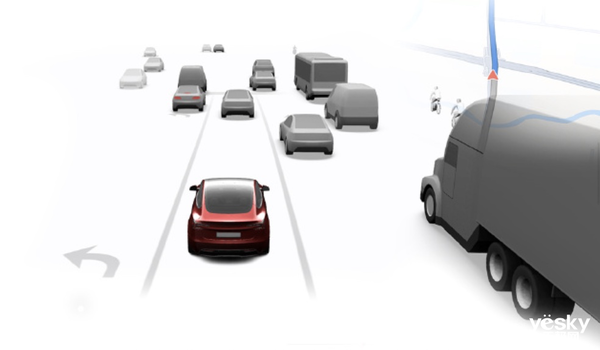車道級導航來襲！特斯拉車主可以扔掉手機支架了