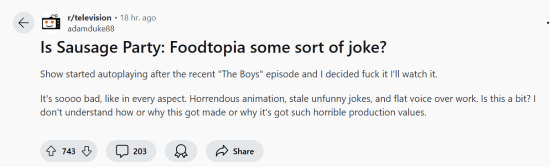 《黑袍糾察隊4》結束自動連播《香腸聚會》 網友：太垃圾了